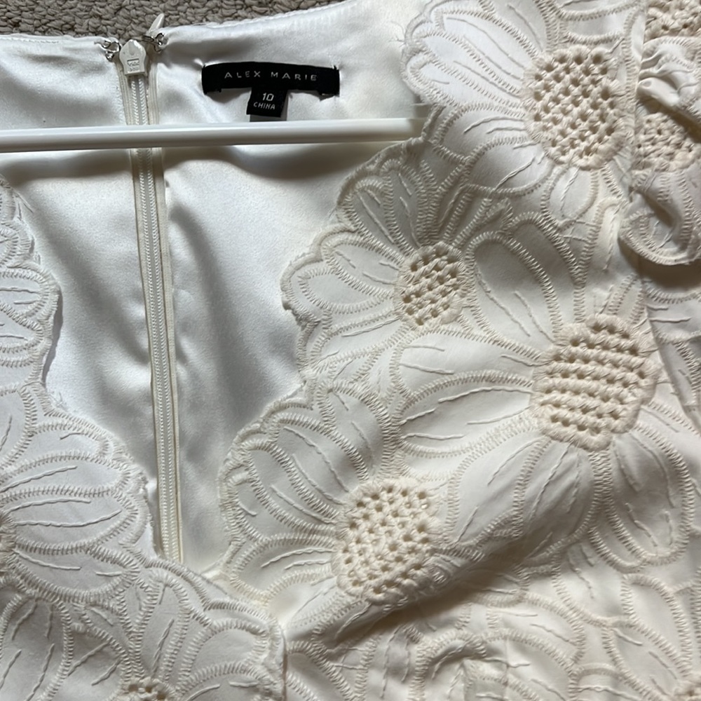 NWT Alex Marie Ivory drop waist dress - Picture 2 of 2